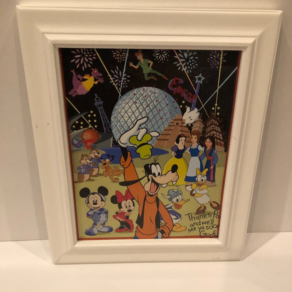 Disney Epcot Framed Artwork
